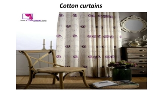 Cotton curtains