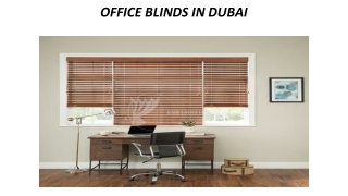 OFFICE BLINDS IN DUBAI