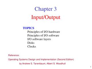 Input/Output