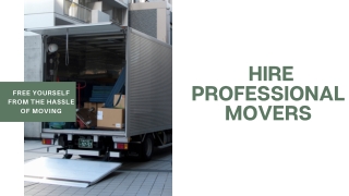 Why You Should Hire Professional Movers