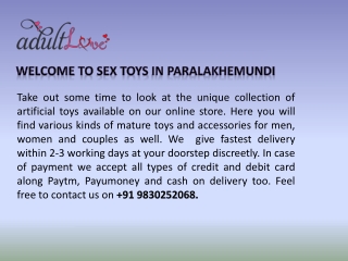 Premium Adult Toys In DeWAS