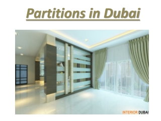 Partitions in Dubai