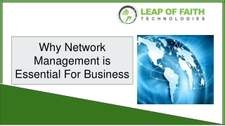 Why Network Management is Essential For Business (pdf)