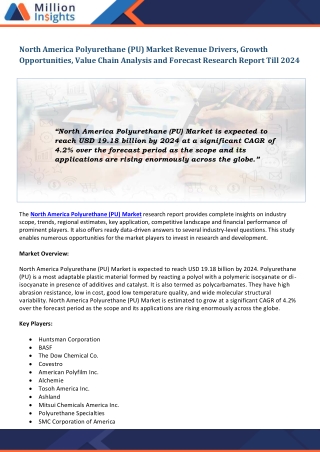 North America Polyurethane (PU) Market