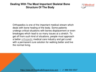 Dealing With The Most Important Skeletal Bone Structure Of The Body