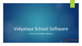 School Timetable Software, Timetable Management Software