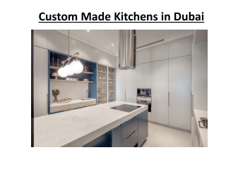 Custom Made Kitchens in Dubai
