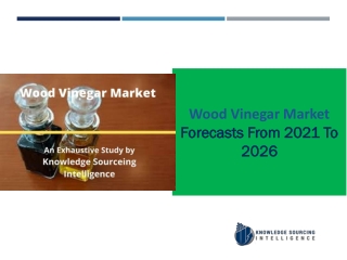 Wood Vinegar Market Expected  To Reach  US$8.545 million by the year 2026