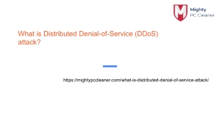 What is Distributed Denial-of-Service (DDoS) attack?