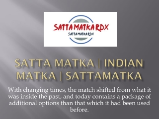 how to play game without satta matka