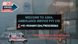 Hire Medical Road Ambulance Service at an affordable price |ASHA