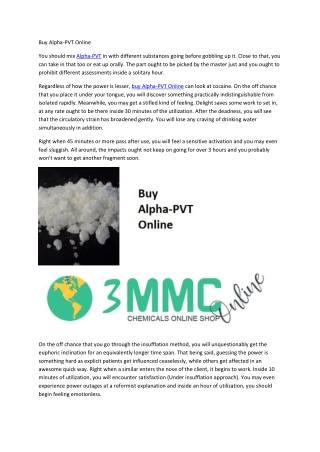 Buy Alpha-PVT Online