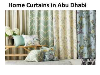 Home Curtains in Abu Dhabi