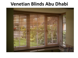 Venetian Blinds in Abu Dhabi