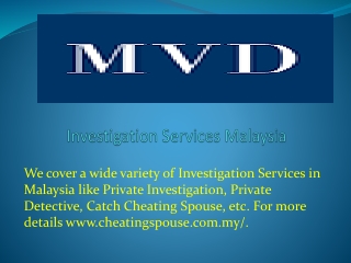 Investigation Services Malaysia