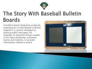 The Story With Baseball Bulletin Boards