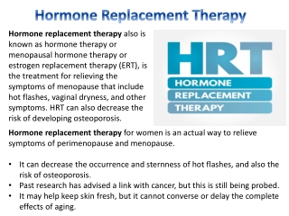 Hormone Replacement Therapy - Vital Life Wellness