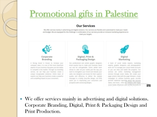Advertising agency in Palestine