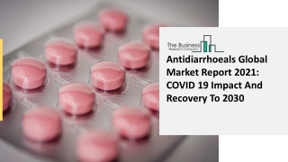 2021 Global Antidiarrhoeals Market Size, Share, Trends, COVID-19 Impact And Grow