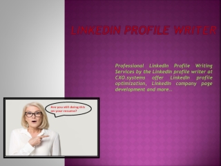 Linkedin Profile Writer