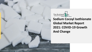 2021 Sodium Cocoyl Isethionate Market Growth Analysis, Size, Share, Trends