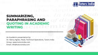 Summarizing, Paraphrasing and Quoting in Academic Writing uk, uae, Australia,newzealand (2)