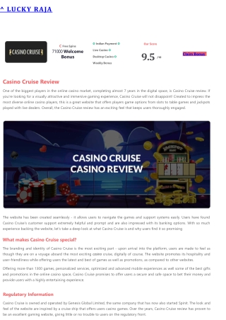 casino crusie