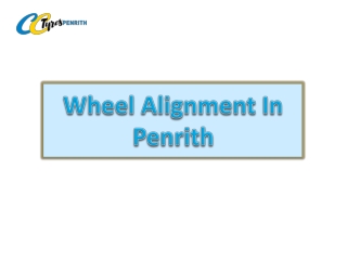 Wheel Alignment In Penrith