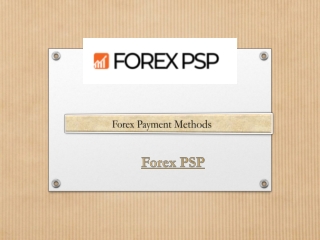 Forex Payment Methods