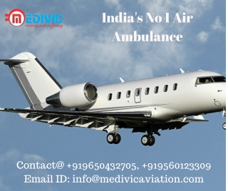 Quickly Book Classy ICU Air Ambulance Raigarh by Medivic with Modern ICU Support