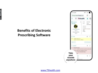 Benefits of Electronic Prescribing Software