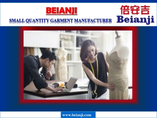 small quantity garment manufacturer