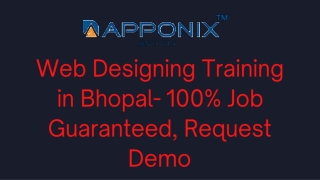 Web Designing Training in Bhopal