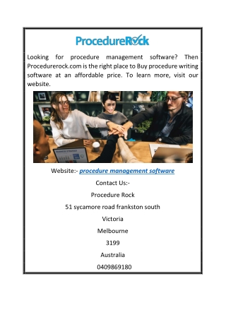 Procedure Management Software | Procedurerock.com