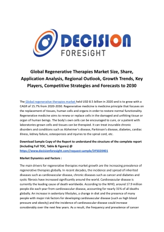Global Regenerative Therapies Market.docx