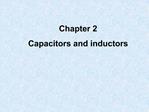 Chapter 2 Capacitors and inductors