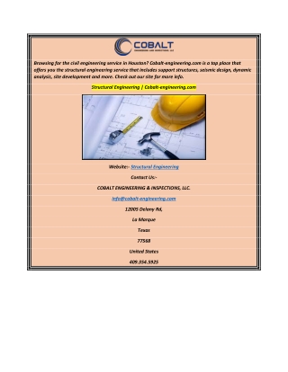Structural Engineering Cobalt-engineering.com