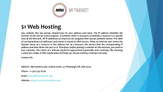 $1 Web Hosting