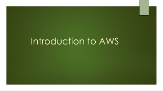 Introduction to AWS