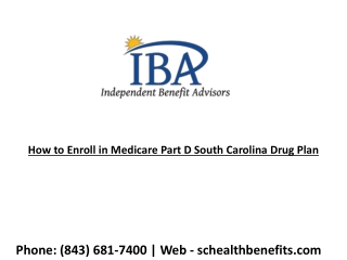 Medicare Part D South Carolina