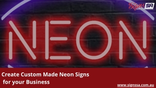 Create Custom Made Neon Signs for your Business
