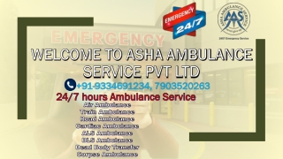 Get Train Ambulance Service with All Emergency Equipment | ASHA