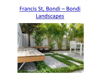 Francis St, Bondi – Bondi Landscapes