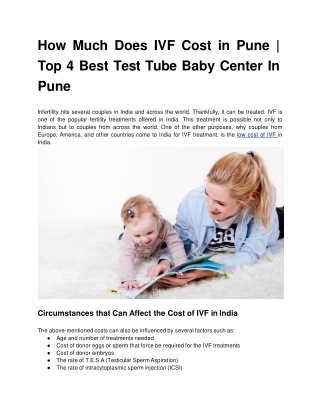 How Much Does IVF Cost in Pune _ Top 4 Best Test Tube Baby Center In Pune-converted
