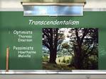 Transcendentalism