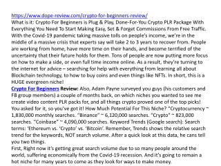 Crypto For Beginners Review