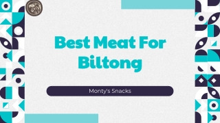 Beat Meat for Biltong