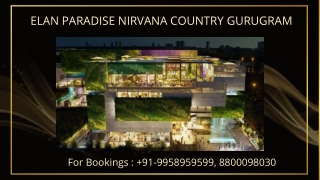 Elan Paradise RERA certificate, Elan Paradise new schemes, 9958959599