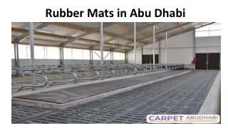 Rubber Mats in Abu Dhabi
