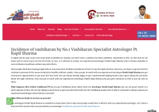 Incidence of vashikaran by No.1 Vashikaran Specialist Astrologer pt kapil sharma